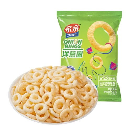 亲亲洋葱圈15g虾条虾片薯片膨化食品办公休闲追剧小零食大礼包