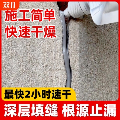 水泥地面裂缝修补剂防水补漏灌缝胶卫生间漏水速干瓷砖缝隙外墙