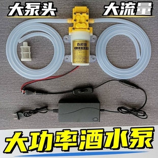 食品级神器抽酒抽水泵小型220v自吸泵电动酒器隔膜泵白酒水泵