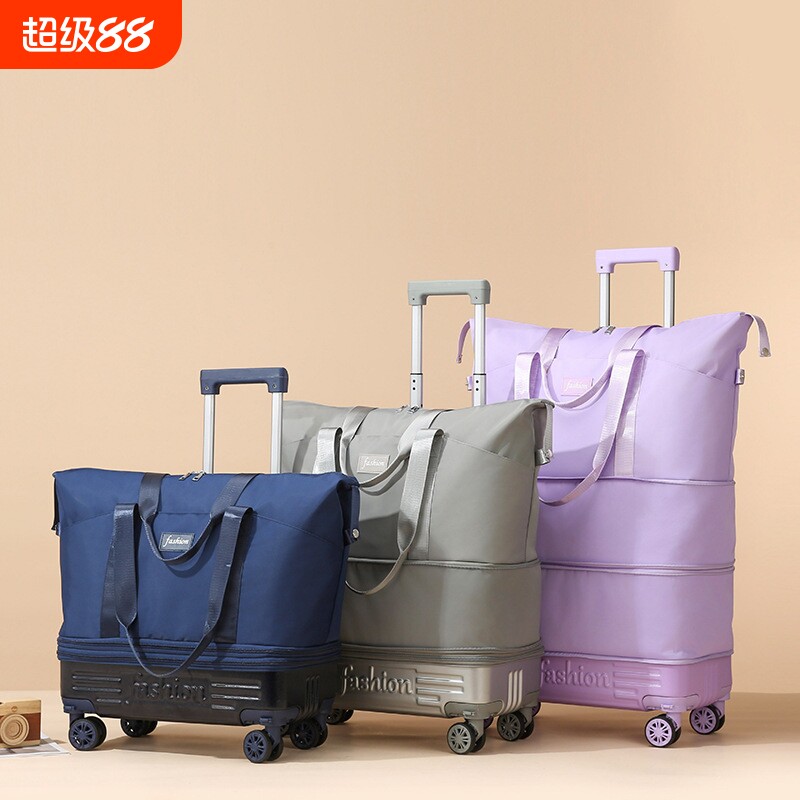 旅行大容量收纳包托运包学带轮大容量包行李箱拉杆防水外出万向轮