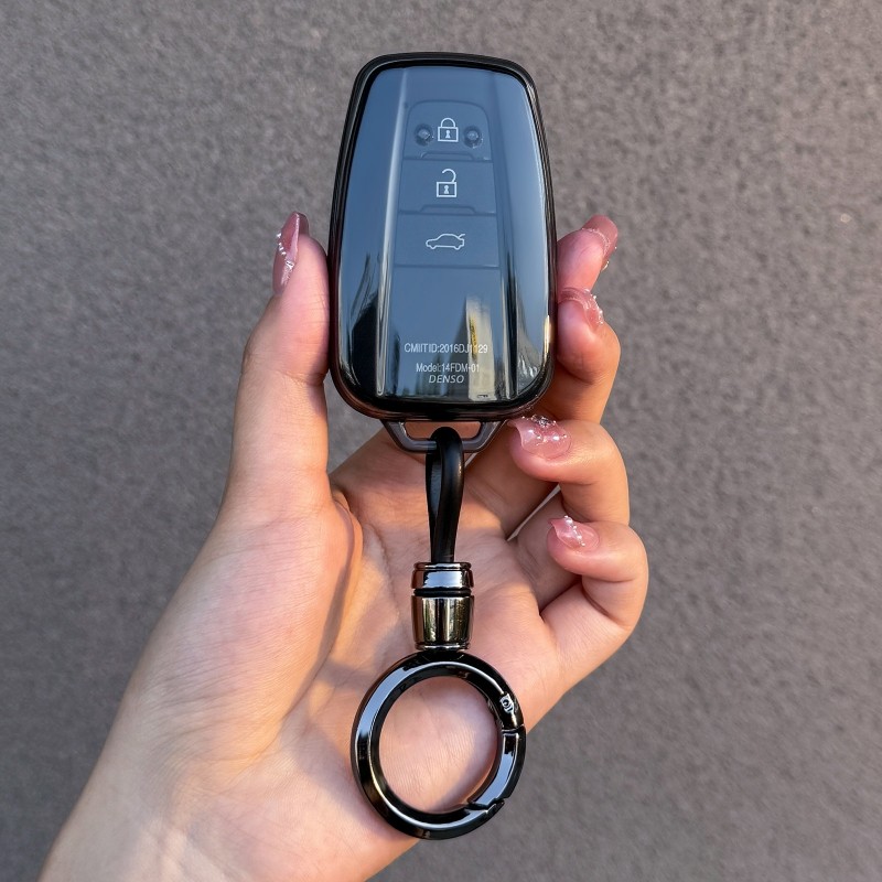 丰田卡罗拉钥匙套凯美瑞透明壳亚洲龙雷凌汽车包凌尚汉兰达扣保护