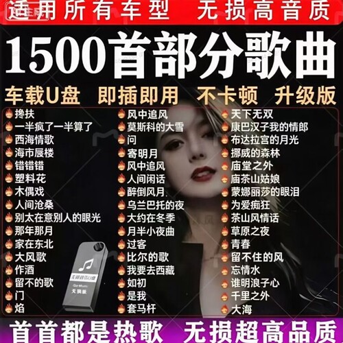 汽车专用音乐U盘立体声效不卡顿