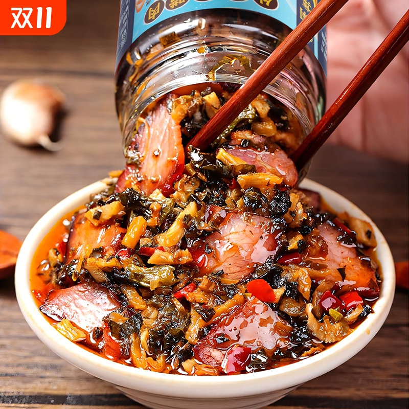超好吃的湖南正宗腊肉炒外婆菜