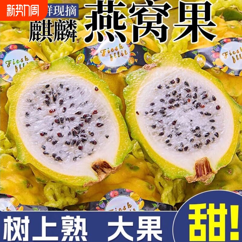 【官方推荐】海南燕窝果新鲜现摘当季冰糖纯甜黄金火龙果麒麟果