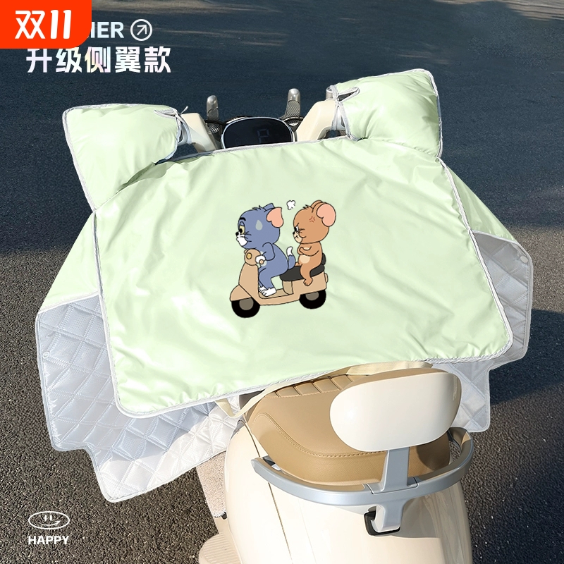 电动车挡风被夏天防晒防雨罩2025新款四季通用电瓶车双面防水夏季