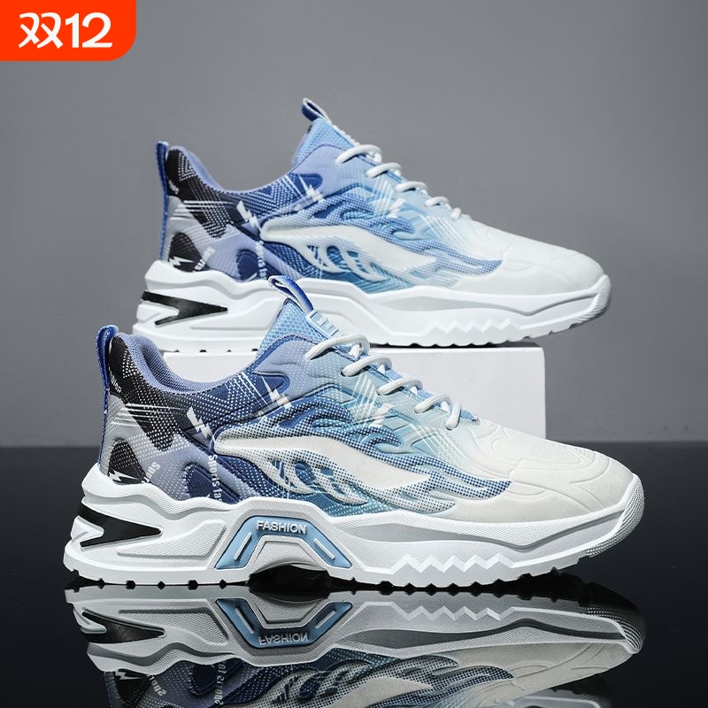 李宇新男鞋运动鞋2025新款秋冬软底防滑跑步休闲鞋男厚底老爹鞋棉