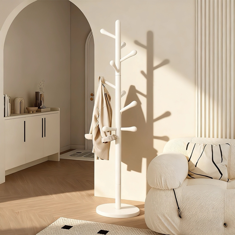 【全网热销】中古实木衣帽架