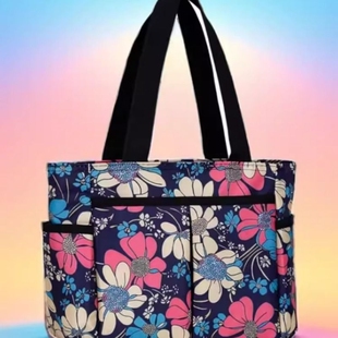 手提包短途旅行手拎妈咪包外出大容量购物袋女士包帆布斜挎单肩