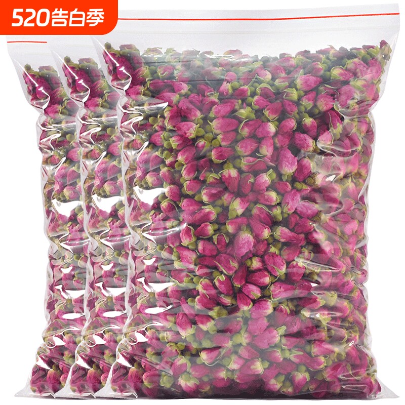 玫瑰花茶平阴干花泡茶干玫瑰花瓣食用重瓣玖瑰散装茶包官方旗舰店