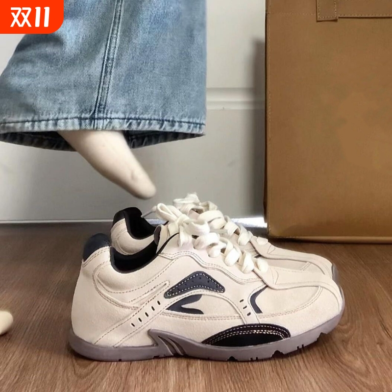 复古德训鞋女2025秋冬季新款爆款平底软底阿甘鞋休闲运动跑步鞋子