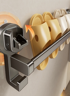 浴室免打孔拖鞋架卫生间置物架鞋子收纳神器壁挂挂架沥水架子墙上