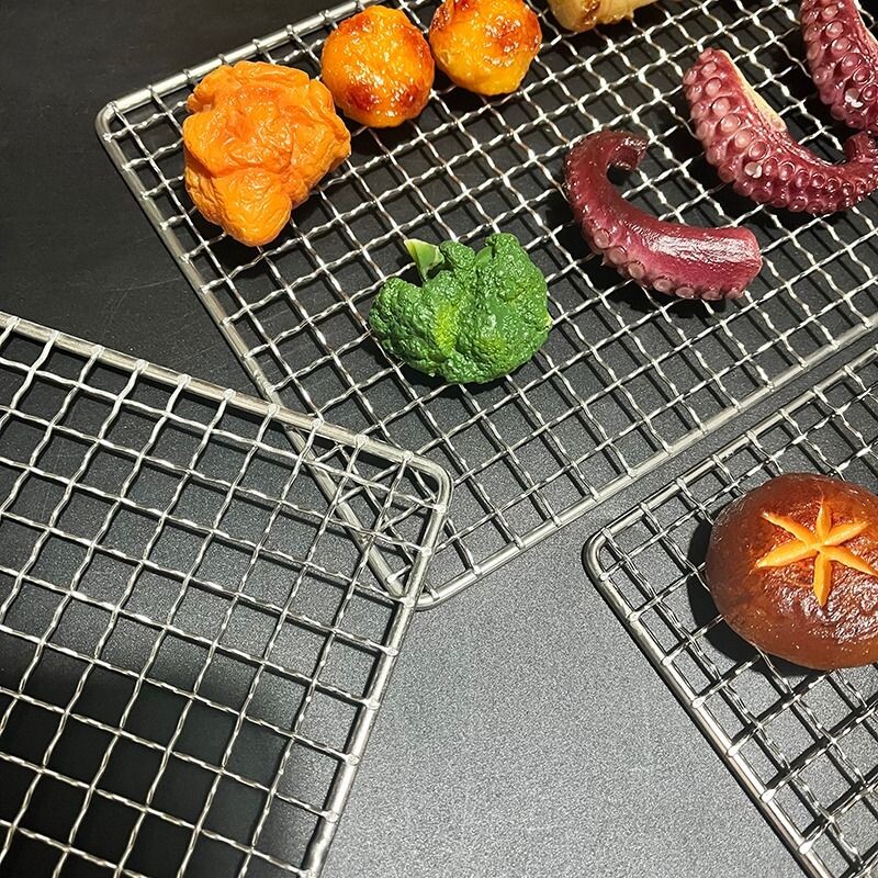 烧烤网304不锈钢食品级烤箱烤网长方形商用户外烤肉晾晒网架网片