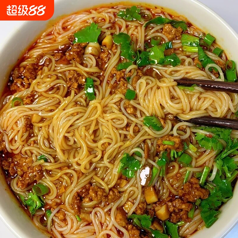 买8桶过桥米线送8桶正宗云南桶装细米线免煮速食夜宵袋装方便冲泡图片