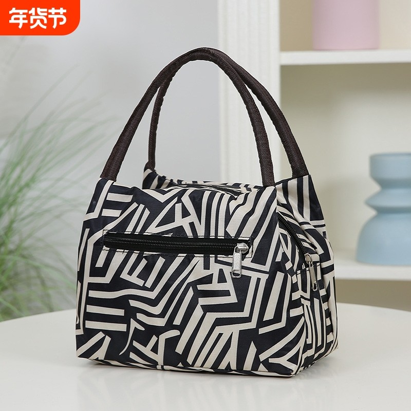 新款女包手提包加厚防水便当包妈咪小布包牛津布手拎妈妈包午餐袋