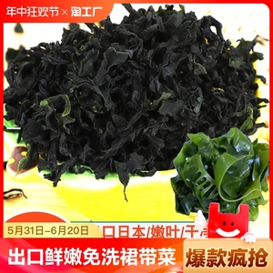 出口日韩鲜嫩免洗裙带菜海带海芥菜海白菜煲煮汤海木耳低脂轻食装