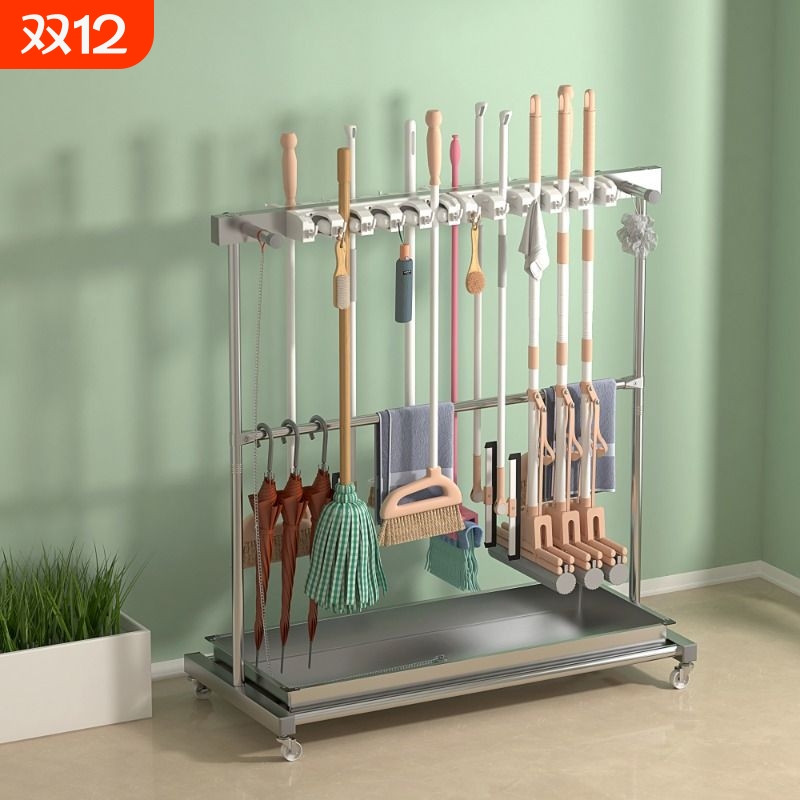 拖把架大容量收纳防腐防潮承重强