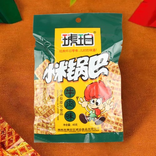 琥珀锅巴牛肉味45g*1包
