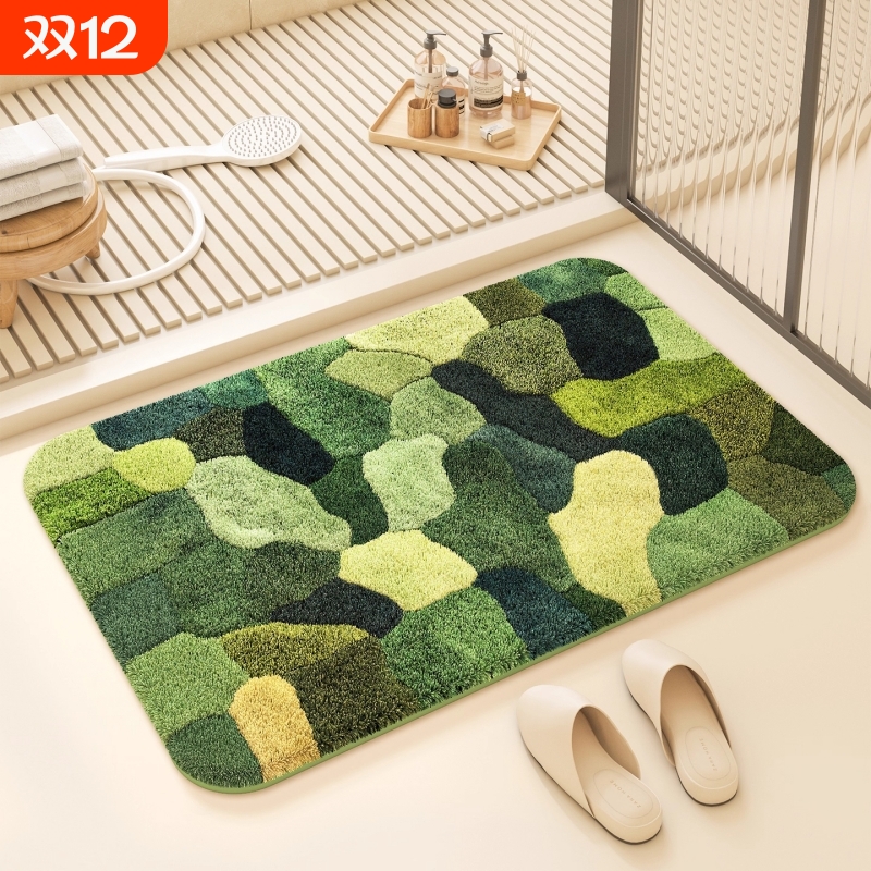 卫生间吸水地垫厕所门口防滑垫仿羊绒速干脚垫防滑地垫