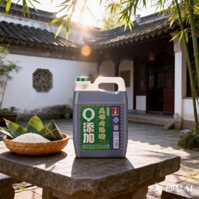山西美锦老陈醋5/6度家用食用桶醋酿造饺子醋2L2升装零添加桶装