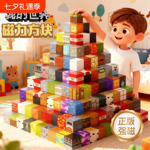 【正版全套】我的世界磁力方块
