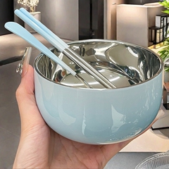 不锈钢碗家用2024新款饭碗食品级个人专用碗筷高颜值餐具防烫碗具