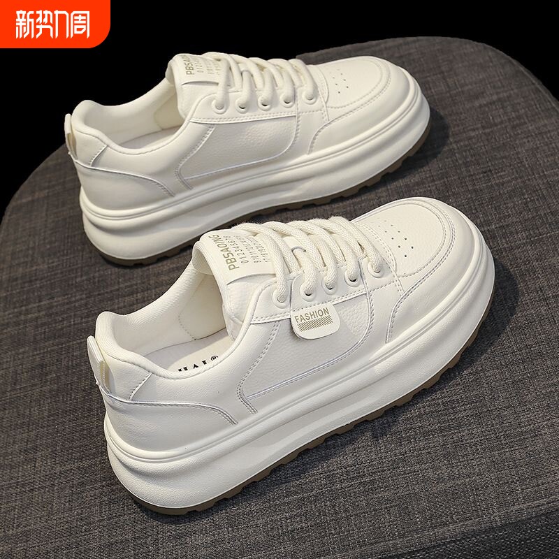 2026夏季女鞋新款透气小白鞋女学生韩版百搭厚底运动休闲板鞋潮鞋