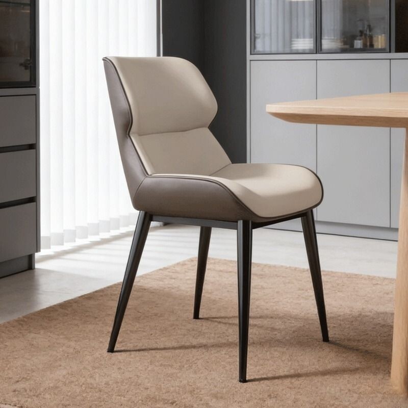 餐椅轻奢椅子家用靠背椅餐桌椅麻将椅咖啡椅凳子高级感餐厅久坐