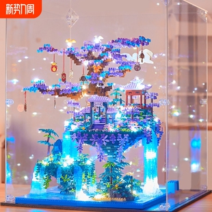 兼容乐高2025新款仙子阁樱花树屋积木高难度建筑女孩系列拼装玩具