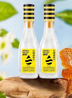 蜂解柠檬蜂蜜水360g*6瓶装分离式瓶盖百香果青金桔味手摇健康饮料