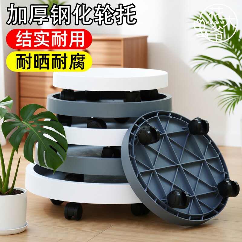 加厚树脂圆形托盘|超1000次加购图片
