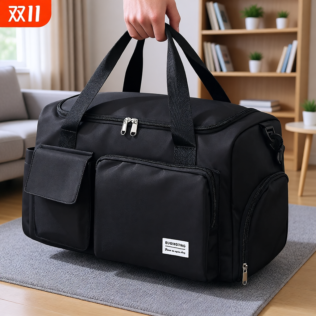 旅行包男手提大容量防泼水旅游轻便收纳短途运动健身包旅游旅行袋