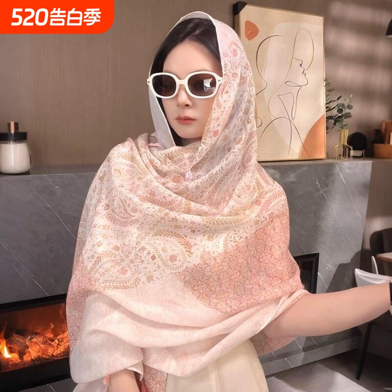 高级感棉麻大披肩民族风薄款防晒外搭女盘扣开衫夏季旅游罩衫新疆