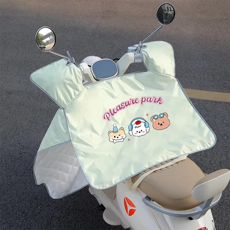 电动车夏季挡风被夏天防晒防雨罩2026新款四季通用电瓶车双面防水