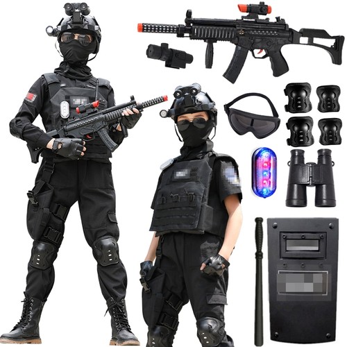 儿童警服特警衣服男女童