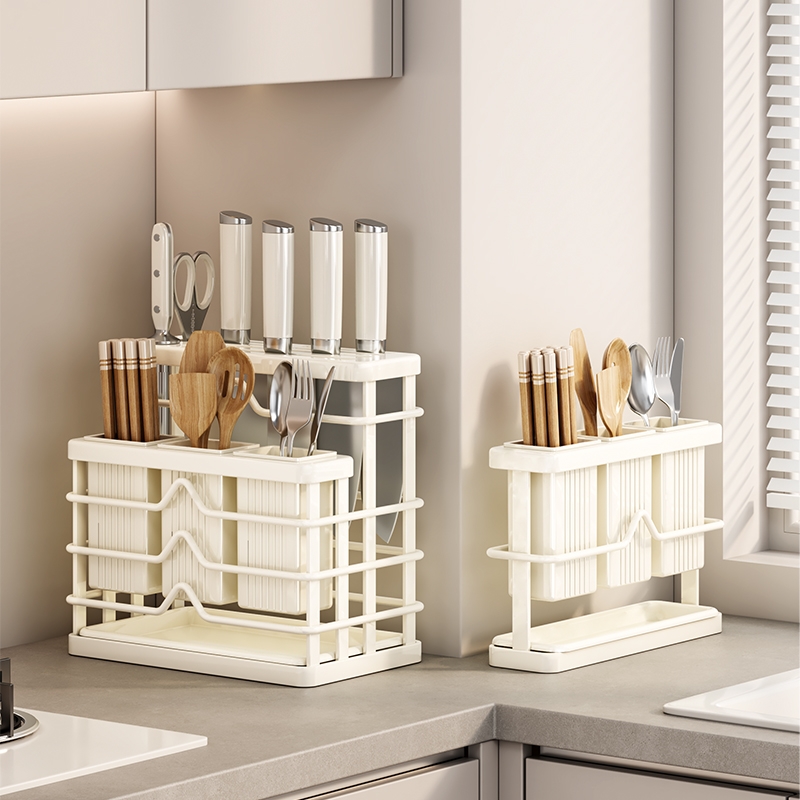 厨房刀架置物架2025新款菜刀架多功能台面筷子筒一体刀具收纳架子
