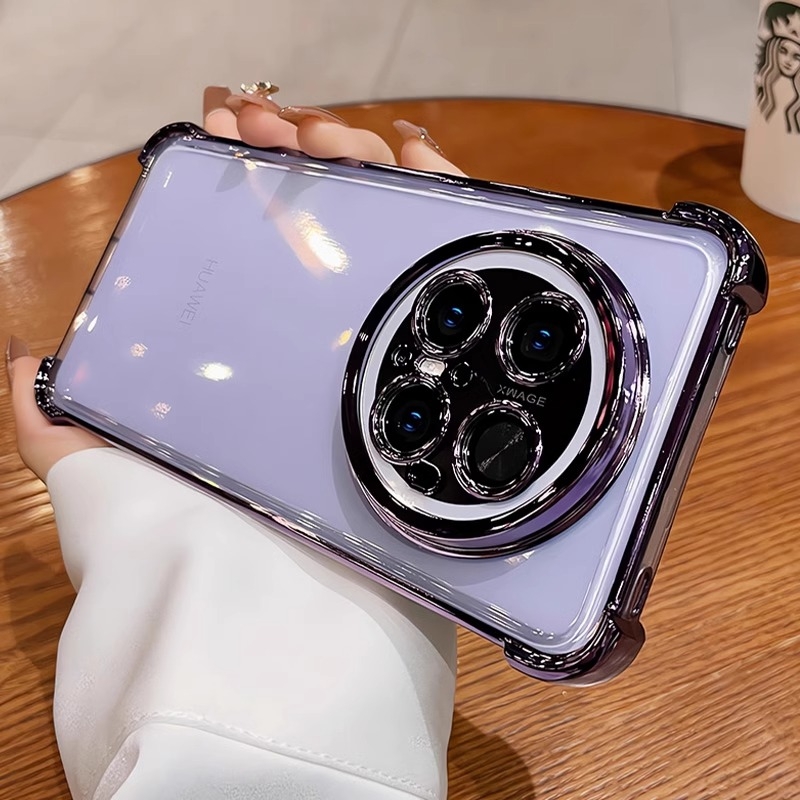 超防摔适用华为mate70pro手机壳新款mate70全包镜头mate60pro透明mt50硅胶气囊m40/30e高级外壳男女软套发黄