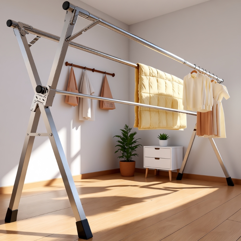免安装【可折叠】承重稳！晾衣架