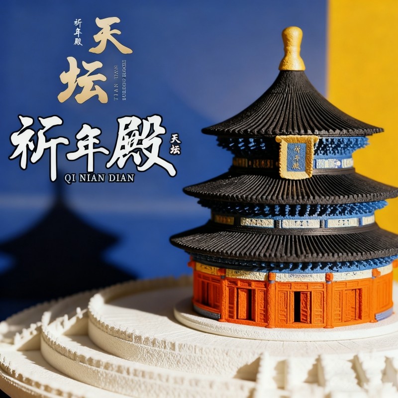 兼容乐高天坛祈年殿榫卯结构故宫积木高难度建筑模型男孩拼装玩具