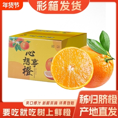 正宗纽荷尔脐橙新鲜应季水果手剥橙子当季现摘大果直发年货节