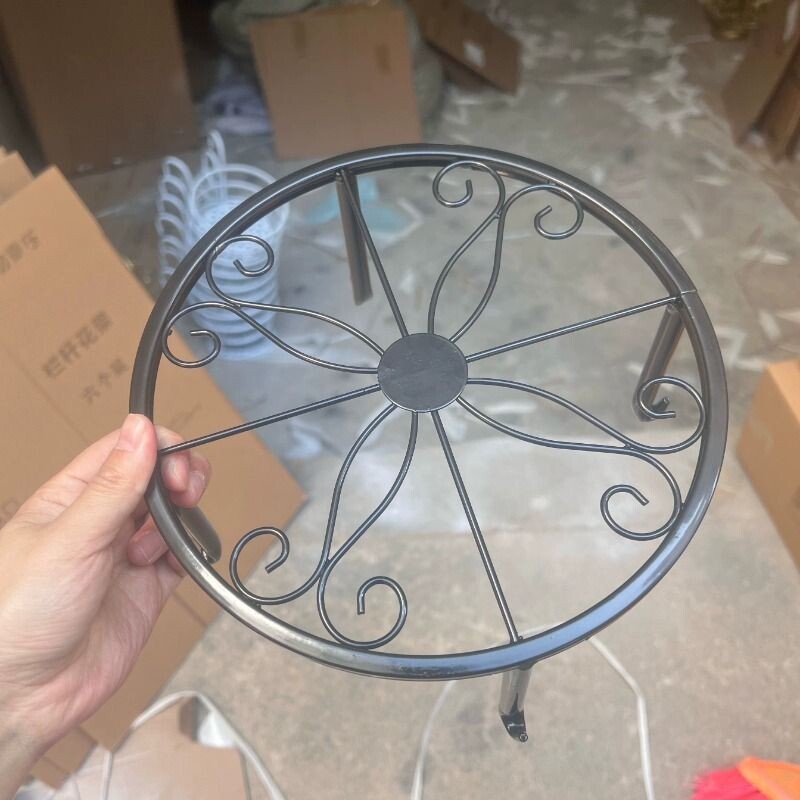 铁艺花架盆栽欧式落地式室内家用阳台花架客厅花盆底座飘窗台绿萝