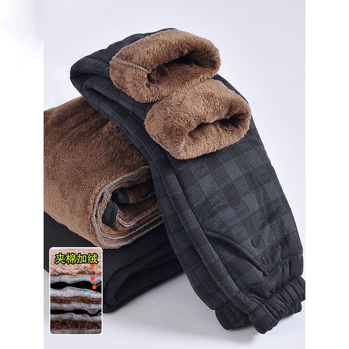 中老年人棉裤女妈妈冬装裤子加绒加厚外穿老太太小个子奶奶保暖裤