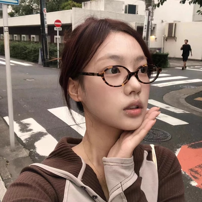 女书呆子玳瑁框近视眼镜