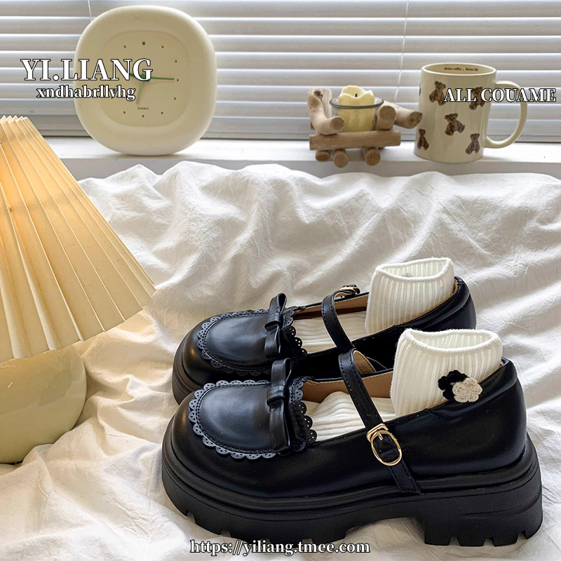 日系粗跟英伦学院风JK2025单鞋Lolita玛丽珍小皮鞋中跟学生圆头