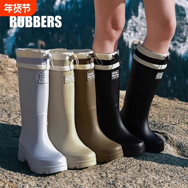 防滑雨鞋女款外穿胶鞋成人水鞋防水套鞋雨靴冬季高筒耐磨中筒鞋底
