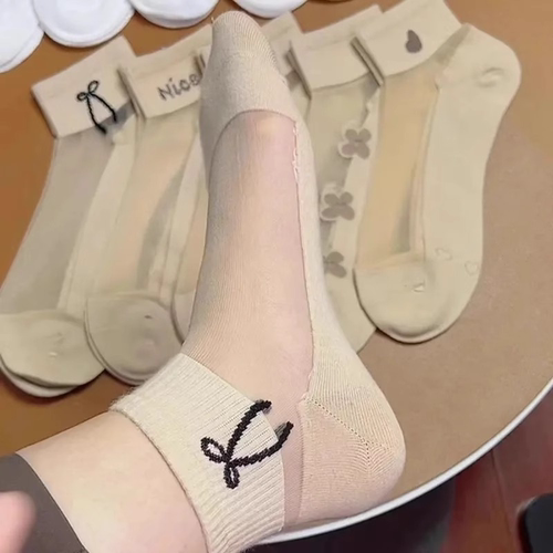 袜子女纯棉底短袜夏季薄款