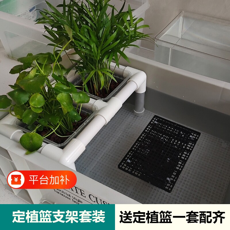 乌龟缸水培植物篮支架水植物定植篮鱼缸造景装饰水草种植套装