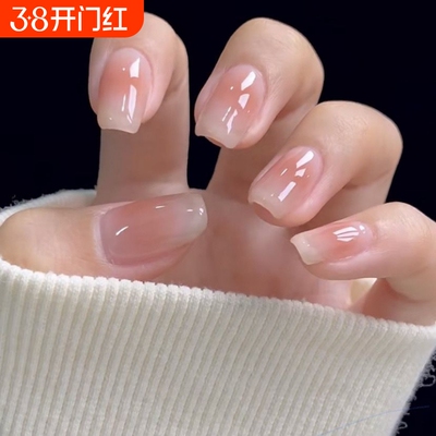 纯色加粘指甲贴24片|123人收藏