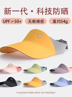 焦下儿童防晒帽男女童帽子夏季薄款防紫外线小学生空顶遮阳帽檐