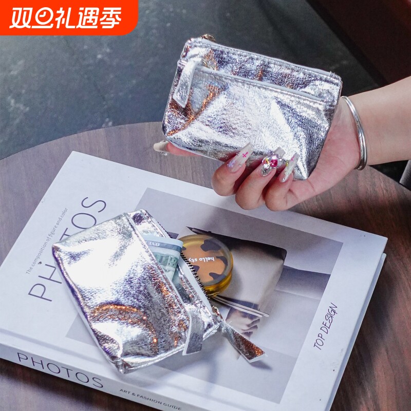 新款拉链钱包女高档精致小巧手拿包多功能收纳硬币钥匙卡包零钱包