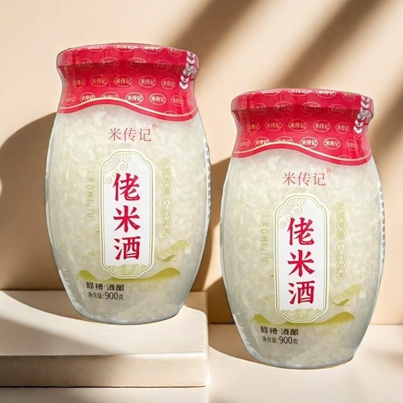 正宗孝感佬米酒手工鲜米酒即食醪糟汤圆月子糯米酒低度数无添加